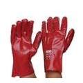 Red PVC Gloves Short 27cm - Unisize