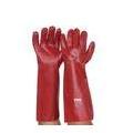Red PVC Gloves Long 45cm - Unisize