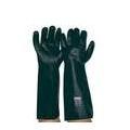 Green PVC Gloves Long 45cm Double Dipped - Unisize