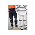 Cargo Cotton Trousers with Reflective Tape 310GSM